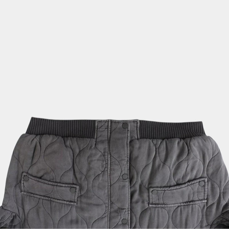 Women’s Quilted Bomber Jacket With Press Stud Front