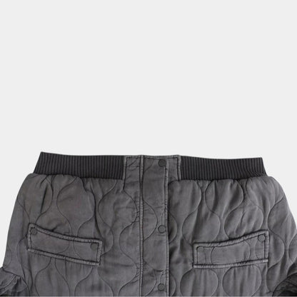 Women’s Quilted Bomber Jacket With Press Stud Front
