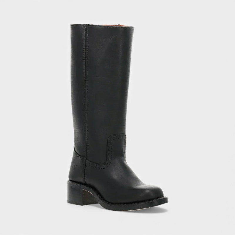 Women’s Tall Boots With Block Heel and Round Toe