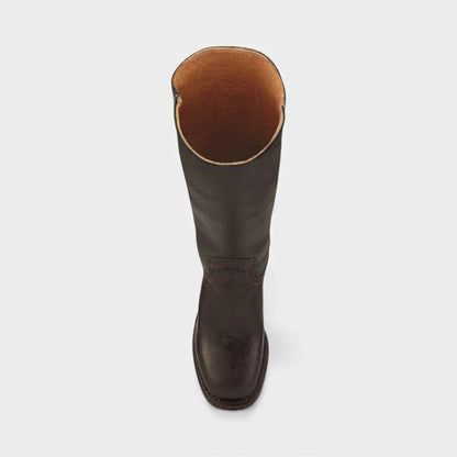 Women’s Tall Boots With Block Heel and Round Toe