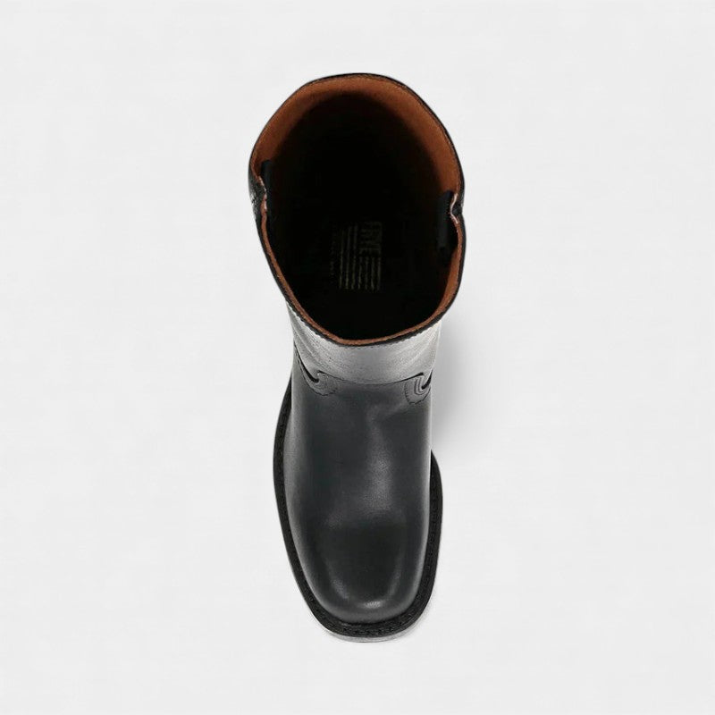 Women’s Tall Boots With Block Heel and Round Toe