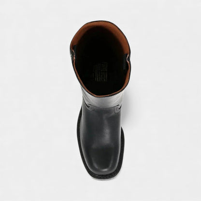 Women’s Tall Boots With Block Heel and Round Toe